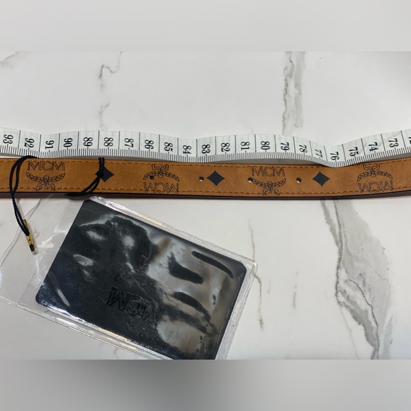 MCM Cognac - Womens Reversible Belt - Picture 7 of 9